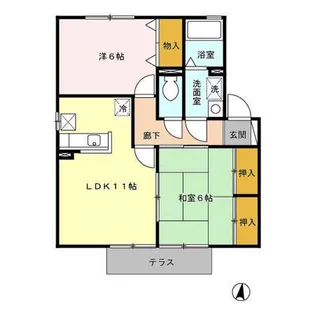 セジュールマーサ A【2階】の間取り