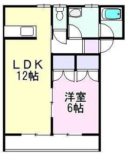 ハイツニューヤナギダB棟【1階】の間取り