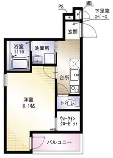 シュークリア北花田【3階】の間取り