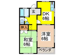 パンド-ラ帝塚山【2階】の間取り