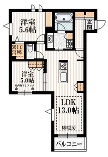 神奈川県川崎市麻生区王禅寺西8【マンション】の間取り