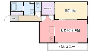 兵庫県西宮市小松町1【マンション】の間取り
