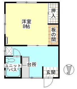 1Kの間取り画像