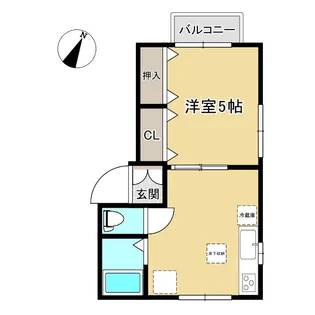 フローラルハイツ鏡町内田2番館【2階】の間取り