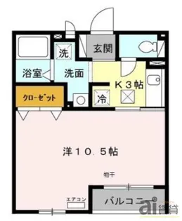 埼玉県新座市野火止6【アパート】の間取り
