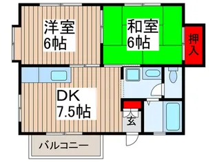 グリーンハイム【1階】の間取り