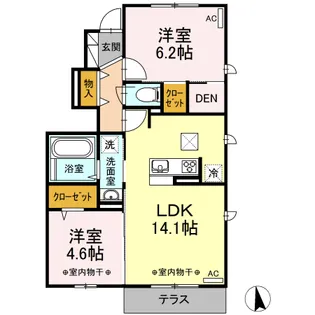 シンフォニー【1階】の間取り