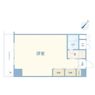 1Kの間取り画像