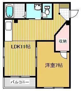 山形県山形市八日町1【マンション】の間取り