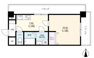 タケダビル2【8階】の間取り