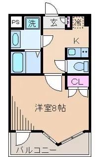 神奈川県川崎市中原区木月1【マンション】の間取り