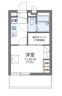 レオパレスLukia【1階】の間取り