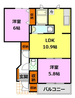 Good Impress B【1階】の間取り