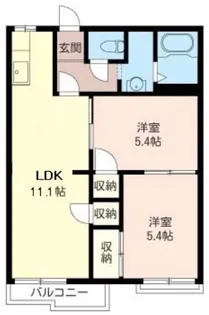 セントラルハイツ【2階】の間取り