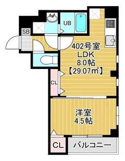 ガーネットコートII【4階】の間取り