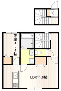 メゾンエール玖波【2階】の間取り