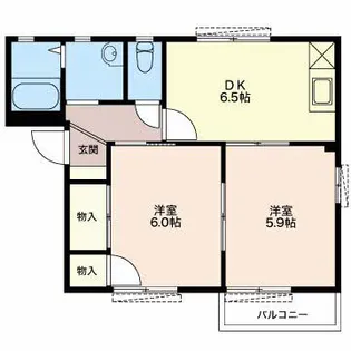メゾンゆうあい【2階】の間取り