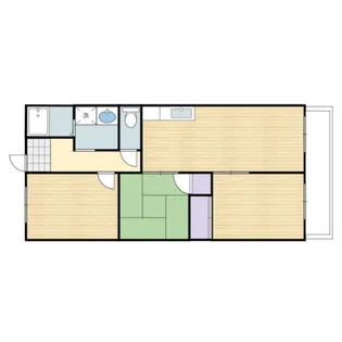 岡山県岡山市北区学南町2【マンション】の間取り
