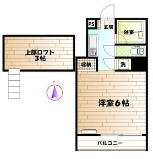 カーメル高円寺【2階】の間取り