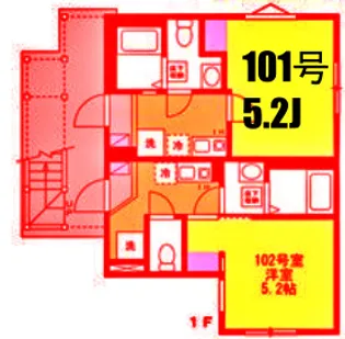 ハレ アラワイ【1階】の間取り