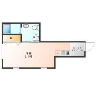 1Rの間取り画像