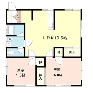 メゾン栄【1階】の間取り
