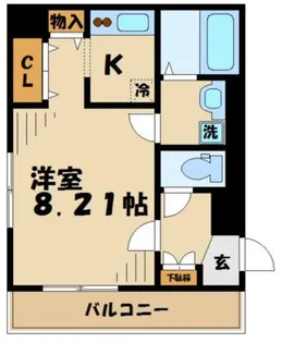 ハイツコスモス【1階】の間取り