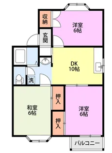 スプリングスハイツ A【2階】の間取り