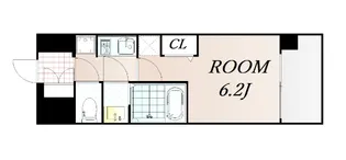 エステムコートディアシティWEST【5階】の間取り