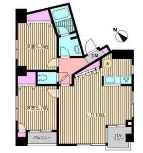 シモンズ中野【3階】の間取り