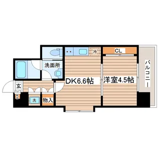 ピュアナ弓ノ町【5階】の間取り