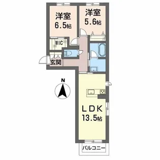 シャーメゾン グラースII【2階】の間取り