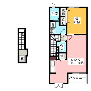 カーサ セレノ【2階】の間取り