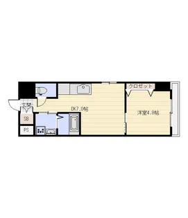 ソラテリエ春木【1階】の間取り