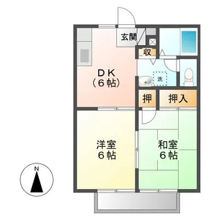 ジュネス高橋C棟【2階】の間取り