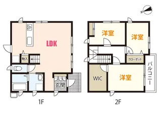 広島県広島市安佐南区川内1【一戸建】の間取り