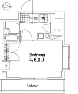 エスコート中野大和町【6階】の間取り