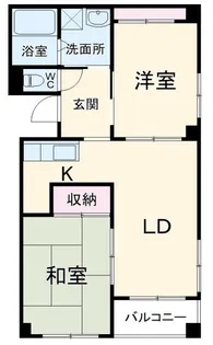 ウインドコート松波【4階】の間取り