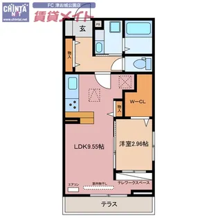 K TOWN津新町【1階】の間取り