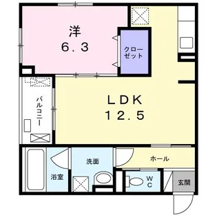 メゾン・ド・ボヌール【2階】の間取り