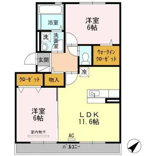 ロイヤルエストII【2階】の間取り