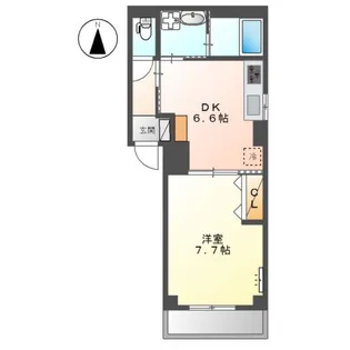クレッセントコート【3階】の間取り