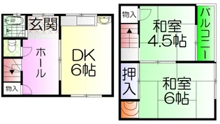 大阪府堺市堺区柏木町2【一戸建】の間取り