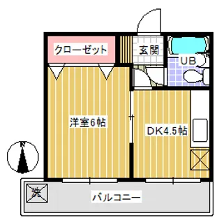 WING21 A棟【3階】の間取り