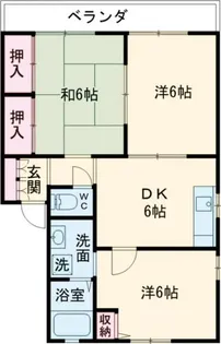 熊本県熊本市東区上南部2【アパート】の間取り