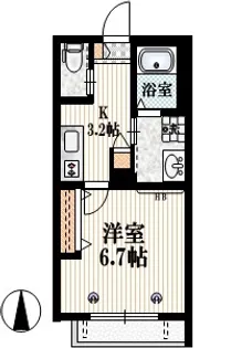 クプナコート永福【1階】の間取り
