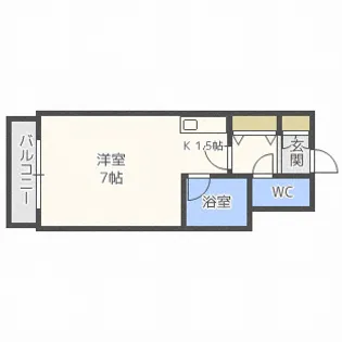 ジョイフル札幌【7階】の間取り