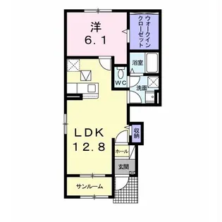 アルバーダ【1階】の間取り