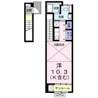 ラフレシール 別所【2階】の間取り