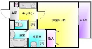 KTIレジデンス弥刀【2階】の間取り